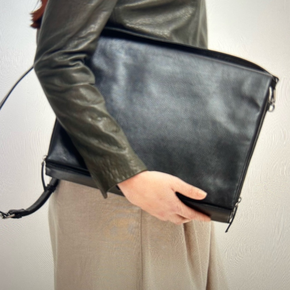 Elk Bolsi Large Black Computer Bag BNWOT